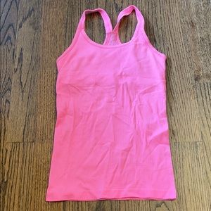 Pink Lululemon tank top